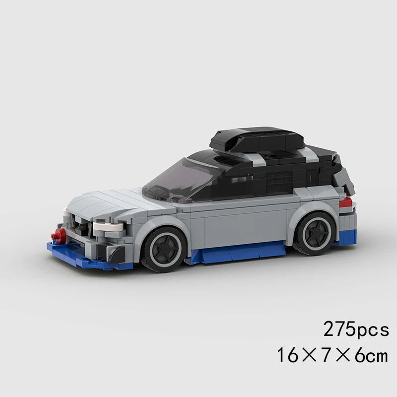 City Speed Racing Car Model Building Blocks DIY Bricks MOC Toy Classic Rally Sports Super Racer Vehicle Christmas gift technique