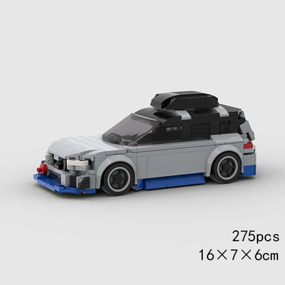 City Speed Racing Car Model Building Blocks DIY Bricks MOC Toy Classic Rally Sports Super Racer Vehicle Christmas gift technique