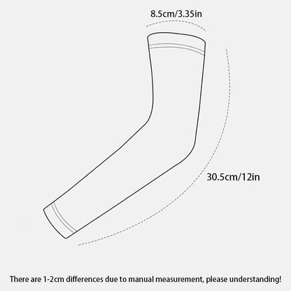 2 Pcs (1 Pair) Women's Ice Silky Fiber Fabric Arm Sleeves, Cooling Arm Covers for Running, Fishing, Cycling