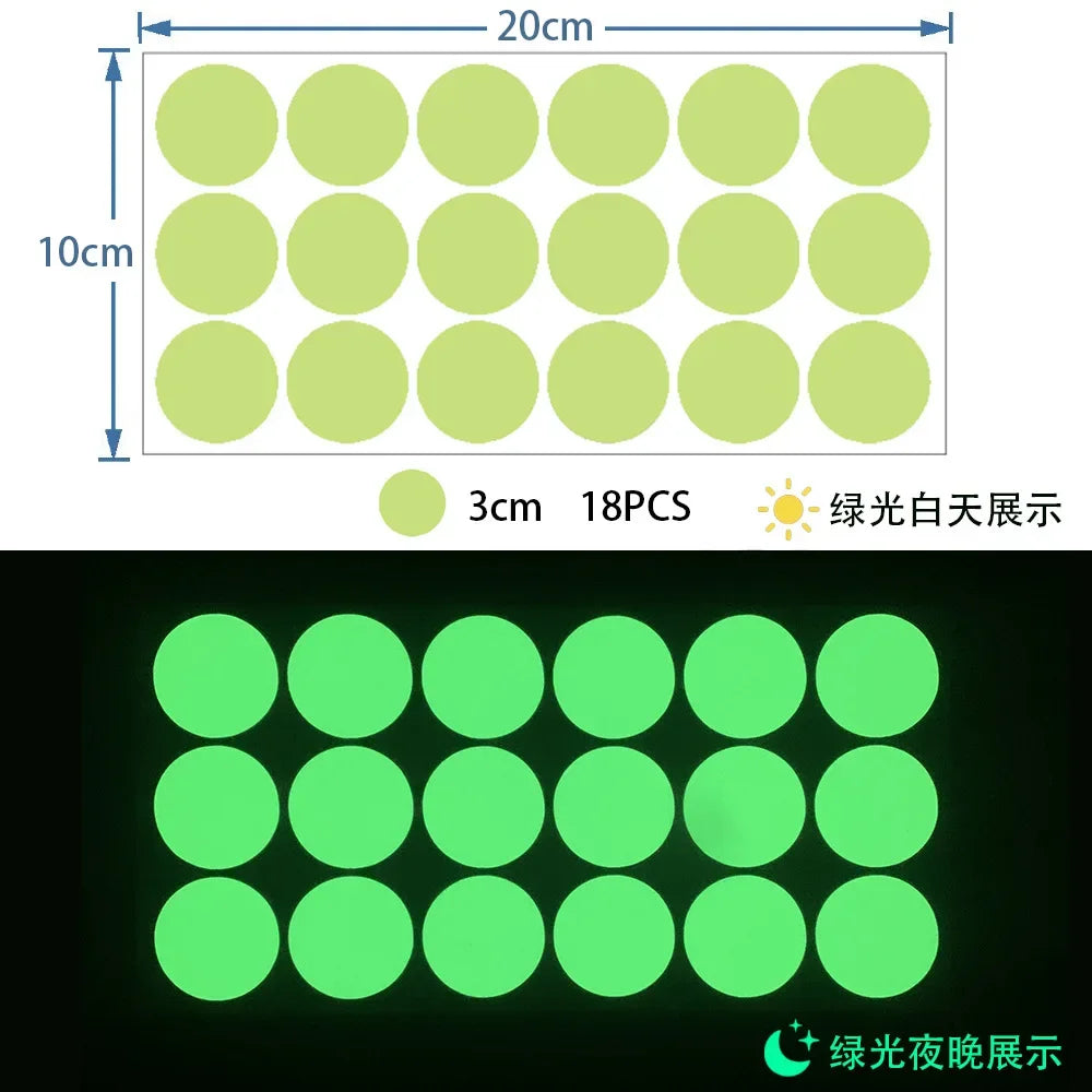 Luminous Dots Glow Wall Sticker Fluorescent Home Kid'S Room Diy Self-Adhesive Decorative Glow In The Dark Decals 2026 Christmas
