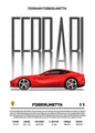 Classic Red Performance Sports Car Wall Art M3 F40 812 FS90 Luxury Car HD Canvas Print Poster Home Living Room Bedroom No Frame