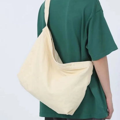 Retro Canvas Shoulder Bag Large Capacity Multi-purpose Messenger Bag Travel Tote Bag Woman Men