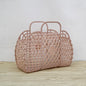 Summer Jelly Bag Portable Vegetable Basket Hollow Jelly Bag Girl Large Capacity Holiday Handbag Jelly Beach Tote Bags Organizer