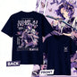 Demon Slayer Kochou Shinobu Pure Cotton T-shirt for 2026 Summer Kids/Men's/Women's Fashion Casual Cosplay Short Sleeved T-shirt
