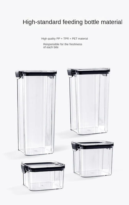 Kitchen Sealed Jars Large Capacity Grain Organizer Plastic Sealed Tank Moisture-proof Kitchen Storage Box Seasoning Jars Set New