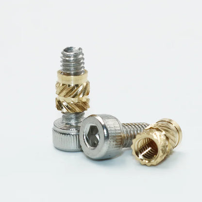 Heat Set Insert Nut Press Tool Brass Soldering Iron Tip Thread Injection Embedded Nuts and Stainless Steel Hex Socket Screw Kit