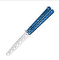 Martial Arts Practice Knife Portable Steel Metal Folding Butterfly Knife for Practicing Flipping Tricks