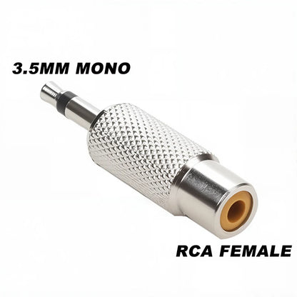 5pcs 6.35/6.5mm Male to 3.5mm Audio Stereo Mono Jack Female To Male Audio Jack Connector Adapter Converter Speaker