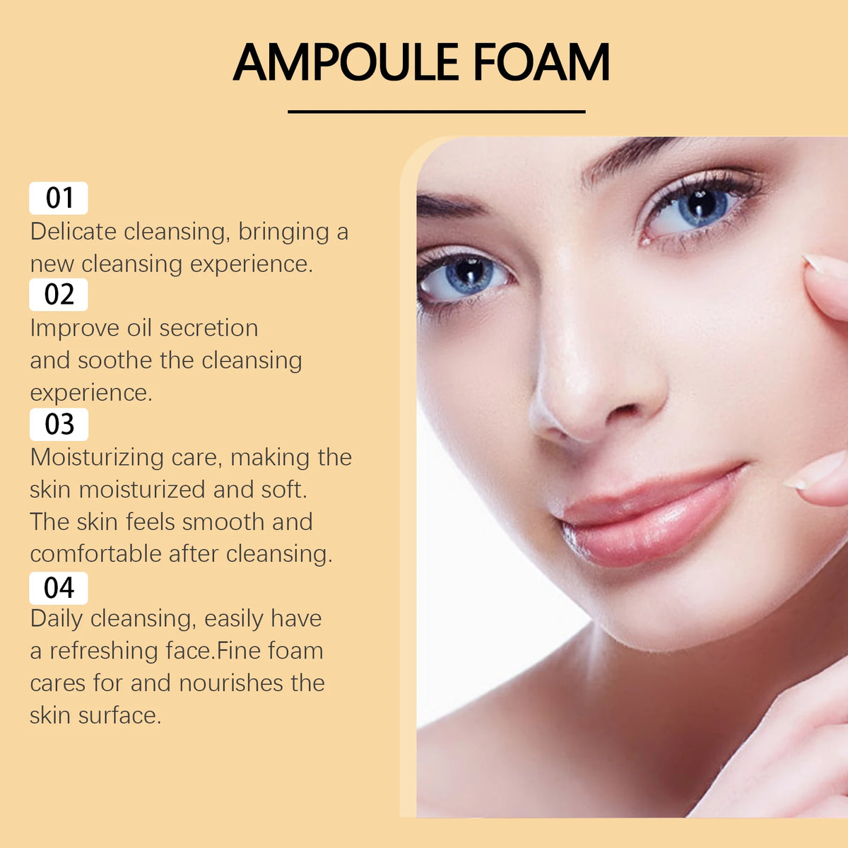 Hoygi Centella Asiatica Deep Cleaning Foam Facial Clean Soothing Hydrating Face Wash Blackhead Remove Refresh Skin Care Cleanser