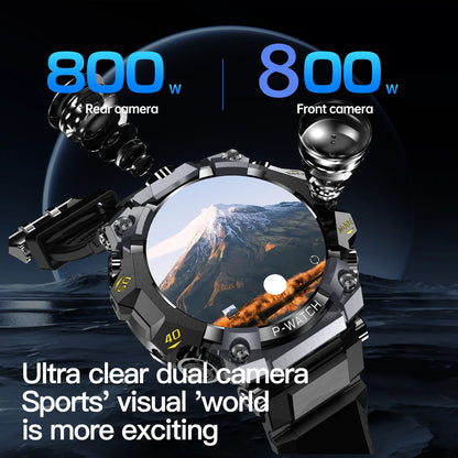 5G Cellular Version Q668 Android 10.0 Smart Watch 1.95inch Amoled 720*720 Smartwatch With 800W Dual Camera GPS WIFI Sim Card