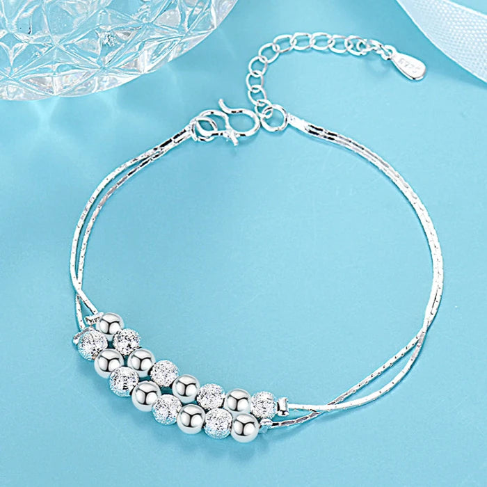 Fine 925 Sterling Silver Crystal Bracelets For Women Fashion Vintage Knot Adjustable Charm Bracelets Party Wedding Jewelry Gifts
