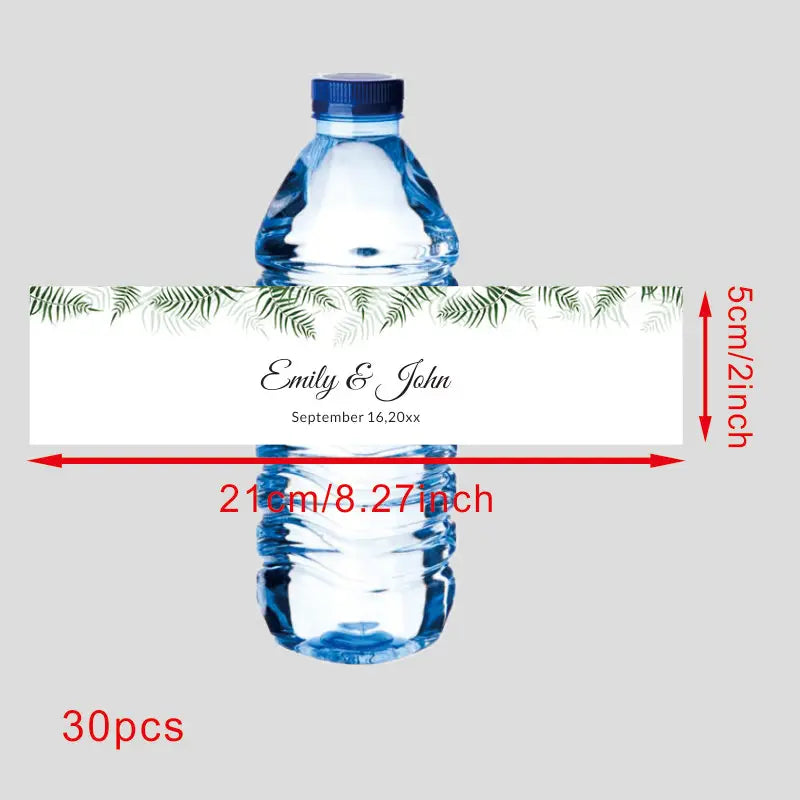 Custom 30 pieces Celebration label Personalized bottle label sticker Custom name text sticker