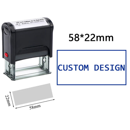 Custom Self-Inking Stamp DIY Rubber Stamp Kit Custom LOGO Personalized Self Inking Business Address Name Number Letter Printing
