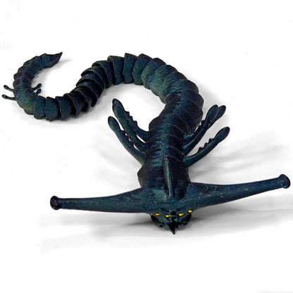 Bloop Sea Monster 3D Printed Flexible Articulated Fidget Toy – Sea Eater Deep Sea Creature Collectible Stress Relief Desk Toy