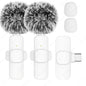 Wireless Lavalier Microphone Portable Mini Mic for iPhone Android PC Camera – Video Recording Live Streaming Vlog Gaming