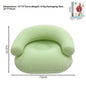 Inflatable Single Person Lazy Sofa U-Shaped Flocking with Armrests And Backrest Portable Outdoor Leisure Bean Bag Chair