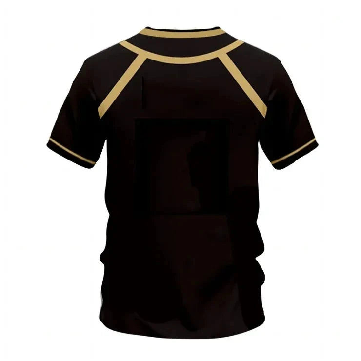 Blue Lock Jersey Futsal Pattern Vl Replika Anime Bastard Munich Summer Men'S And Women'S 3Dt Shirt Casual Sports T Shirt Top