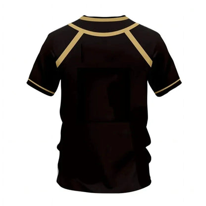 Blue Lock Jersey Futsal Pattern Vl Replika Anime Bastard Munich Summer Men'S And Women'S 3Dt Shirt Casual Sports T Shirt Top