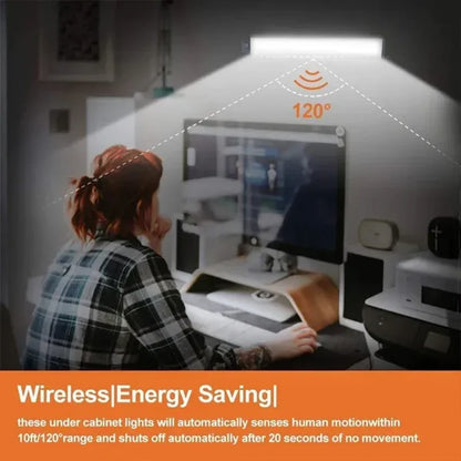 Under Cupboard Kitchen Lights Cabinet Light Motion Sensor Indoor Rechargeable Strip Wardrobe Lighting Battery Operated Magnetic