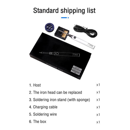 USB Soldering Iron Wireless Charging Electric Solder Iron 5V 8W Fast Charging Lithium Rechargeable Portable Repair Welding Tools