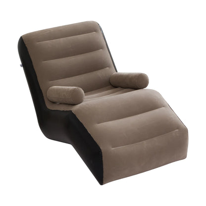 1PC Inflatable Recliner, Foldable Bedroom Living Room Lounge Chair, Indoor Sofa Recliner With Armrests, Outdoor Recliner