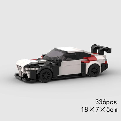 City Speed Racing Car Model Building Blocks DIY Bricks MOC Toy Classic Rally Sports Super Racer Vehicle Christmas gift technique