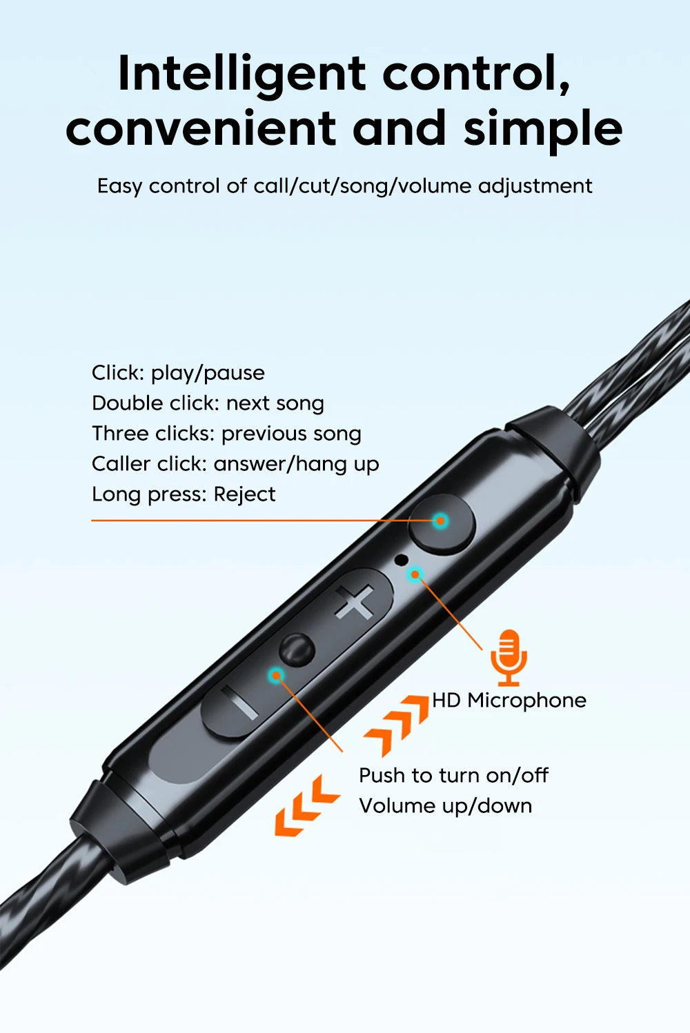 OLAF DAC Type C Earphones Wired Headset USB C Gamer Headphones Cable Handsfree Type-C Earbuds For iPhone16 15 Samsung S23 Xiaomi