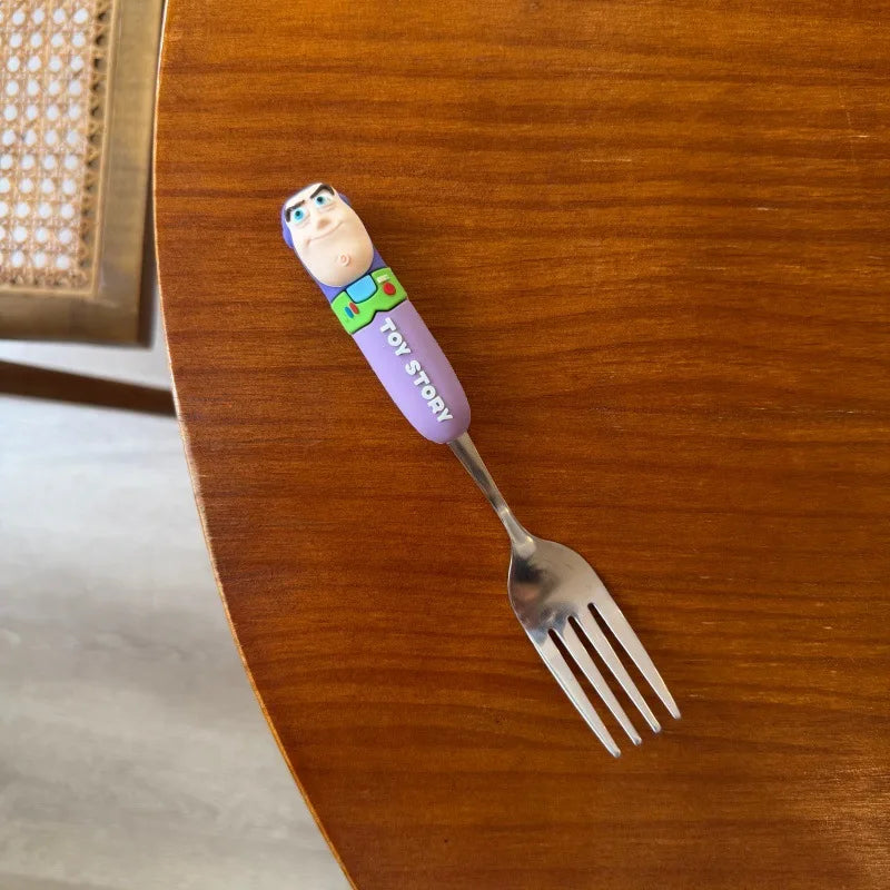 Toy Story 5 Spoon Fork Cutlery Set Woody Buzz Lightyear Jessie Forky Alien Cartoon Character Birthday Christmas Gift For Fans