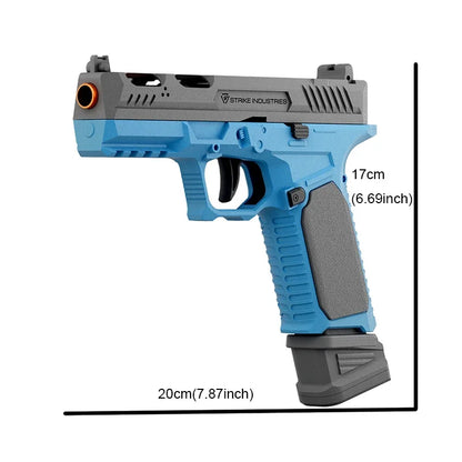 Continuous Shooting G17 Shooting Pistol Soft Bullet Toy Gun CS Children Adult Outdoor Shooting Game Popular Toy Gun