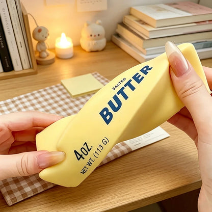 Squishy Soft Slow Rebound Butter Stick Squeezing Toy Realistic Butter Sticks Decompression Funny Anti-Anxiety Gift Fidget Toys