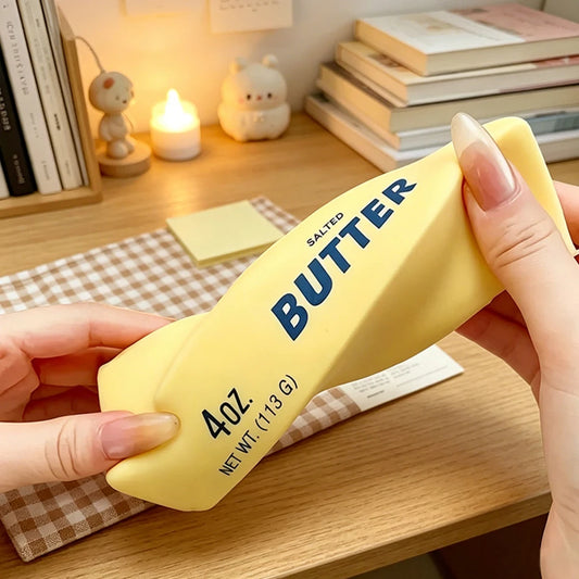 Squishy Soft Slow Rebound Butter Stick Squeezing Toy Realistic Butter Sticks Decompression Funny Anti-Anxiety Gift Fidget Toys
