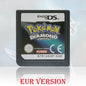 NOE/ESP/ITA/FRA/USA/EUR/AUS Version Pokemon HeartGold SoulSilver Platinum Diamond PearlVideo Game Card For DS 2DS 3DS Console