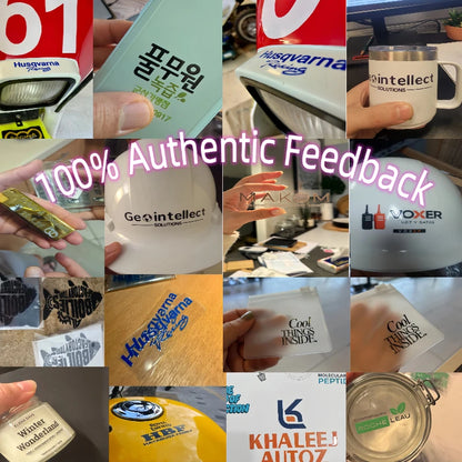 50PCS Stickers Personalized Logo Custom Sticker 3D Transfer Stickers UV DTF Wedding Labels Customized Waterproof Company Name