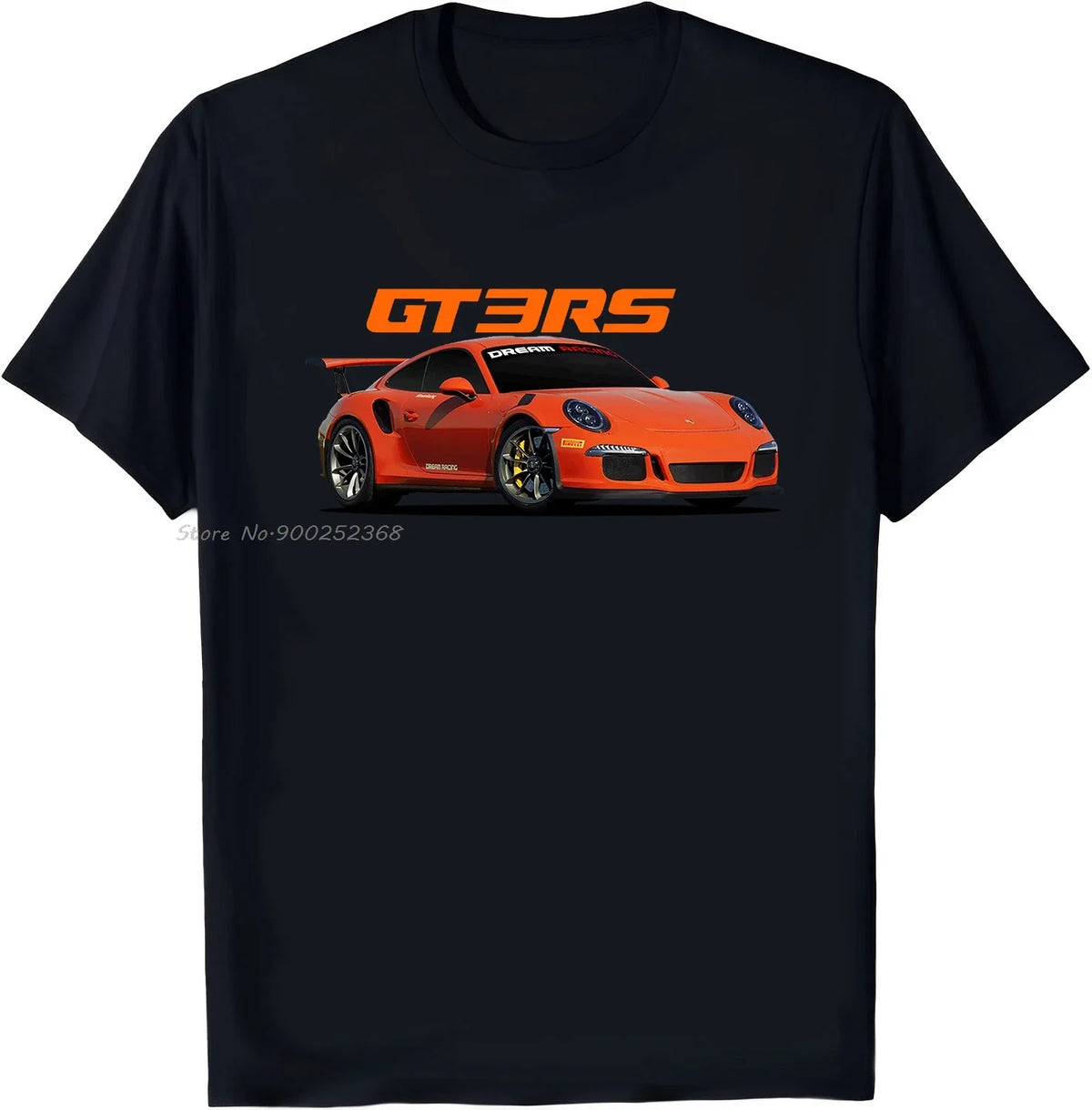 Classic Car Retro Vintage T-Shirt Gt3 Rs Silhouette Summer  Men Casual Fashion Tees Streetwear Top
