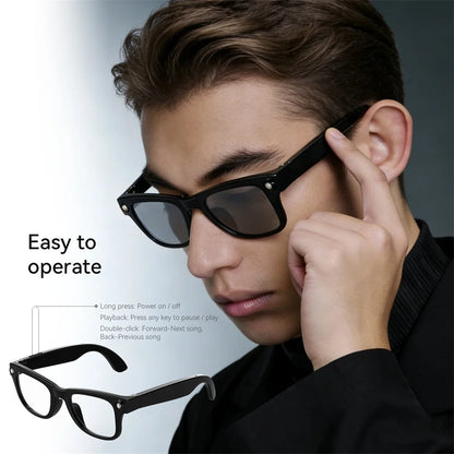 HD Camera Smart Glasses For Women Men Simultaneous Translation Eyewear Flashlight Audio And Video Recording Eyeglasses Music