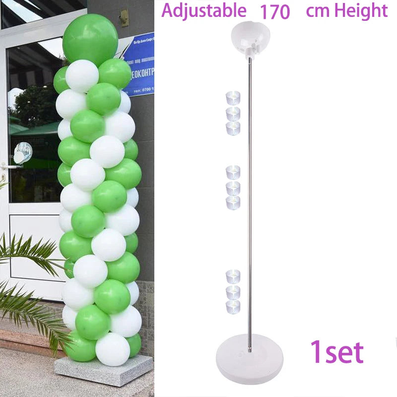 1/2 set Latex Balloon Holder Balloons Stand Column Metallic Balloons Baby Shower Kids Birthday Party Wedding Decoration Supplies