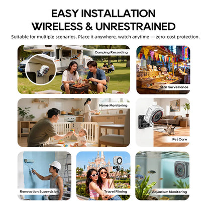 LS VISION 4G Pocket AOV Mini Camera 5MP Outdoor 24/7 Video Record Battery Security Camera Portable Action Vlog Sports Travel Cam