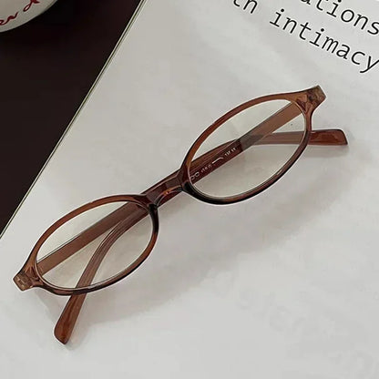 Women Y2K Retro Oval Glasses Small Frame Eyewear Blue Light Blocking Eyeglasses Female Computer Reading Optical Spectacle Óculos