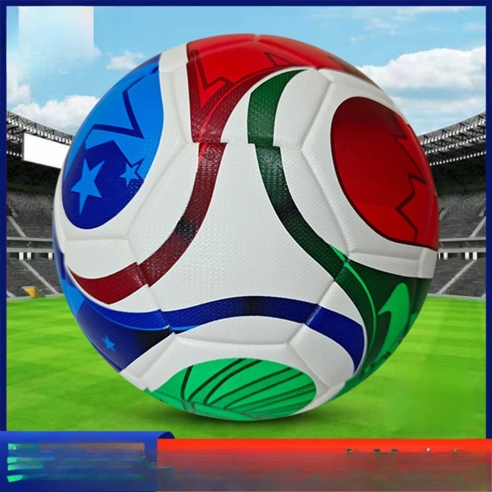 Size 5 Soccer Ball, 2026 Official Match Training Football, High Quality PU Material Seamless Durable, Gift for Kids Adults