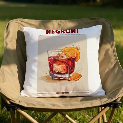 Negroni Cocktail Cushion Cover Soft Reversible & Durable Pillow Cover – Multi-Scene Use for Home & Car Daily Comfort