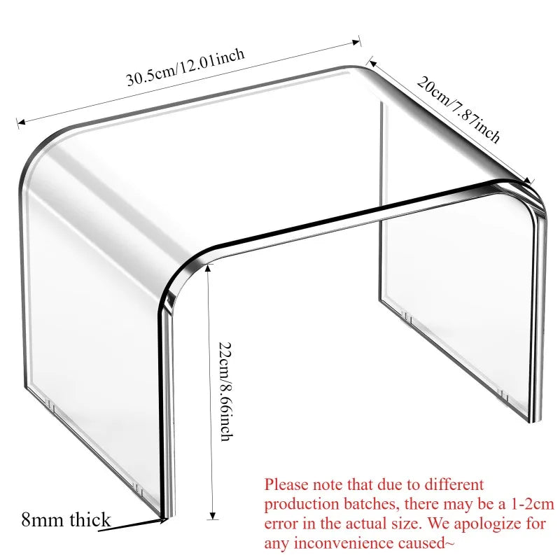 Nordic simple acrylic anti-skid footstool, acrylic stool, acrylic small footstool, transparent