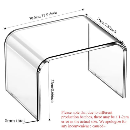 Nordic simple acrylic anti-skid footstool, acrylic stool, acrylic small footstool, transparent
