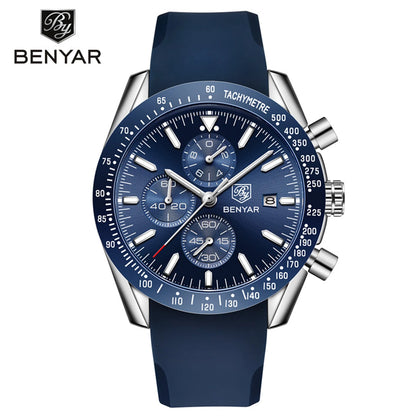 Men Watch BENYAR Top Brand Luxury Full Steel Business Quartz Watch Men Casual Waterproof Sports Watches Clock Relogio Masculino
