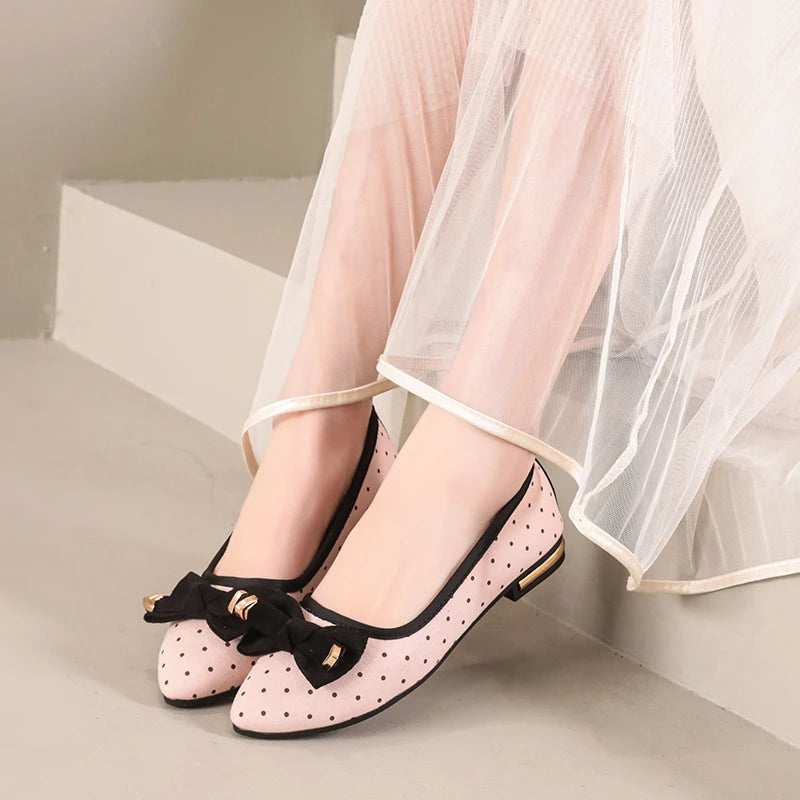 Spring / Autumn Elegant  Butterflly Low Heel Casual Shoes Fashionable Best Selling New Comfortable and Lightweight Women's Shoes