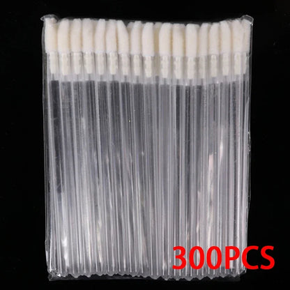 300/500PCS Crystal Lip Brushes Set Wholesale Lipstick Gloss Wands Applicators For Eyelash Extension Makeup Brush Beauty Tool