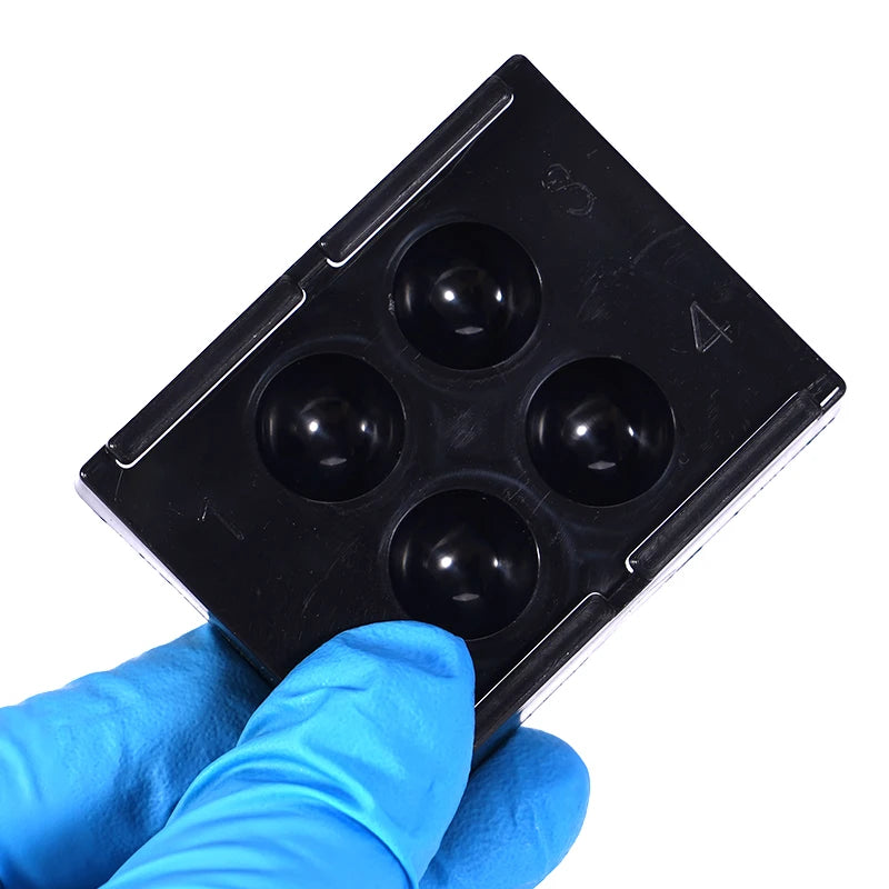 1pc Dental resin shading box, mixed composite cover protective cover, veneer storage box, denture patch sorting tool