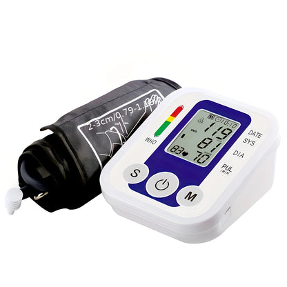 Digital Blood Pressure Monitor BP Automatic Tensiometer Upper Arm Cuff Home Medical Sphygmomanometer with Memory