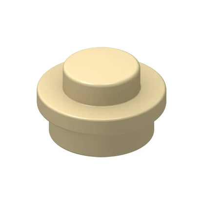 100PCS PLATE 1X1 ROUND Compatible With 4073 Round & Angles MOC Self-Locking Bricks Building Blocks Toys Accessories
