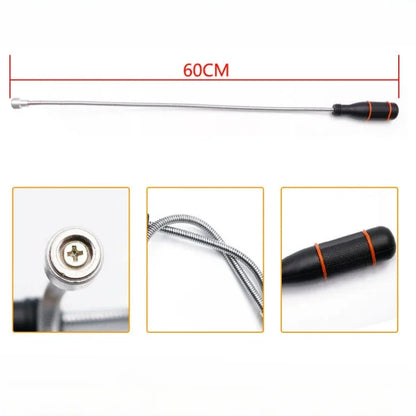 Flexible Magnetic Grabber Tool Heavy Duty Bendable Claw Pickup For Screws Nuts Keys Bolts Garage Workshop Retrieval