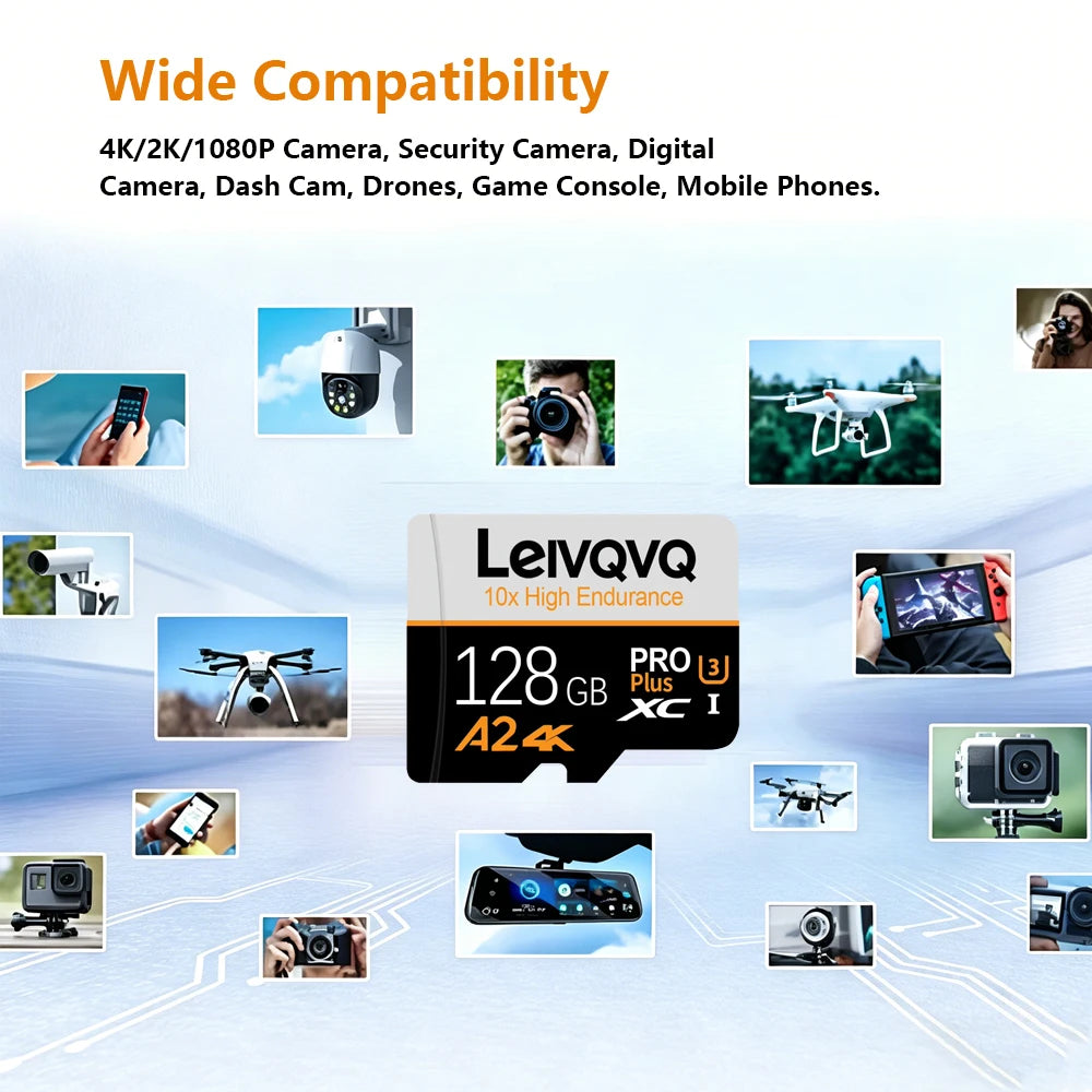 LEIVQVQ SD Micro Card 512GB Mini SD Memory Card 256GB Micro TF SD Card 128GB 64GB Video TF Card For Camera Surveillance Devices
